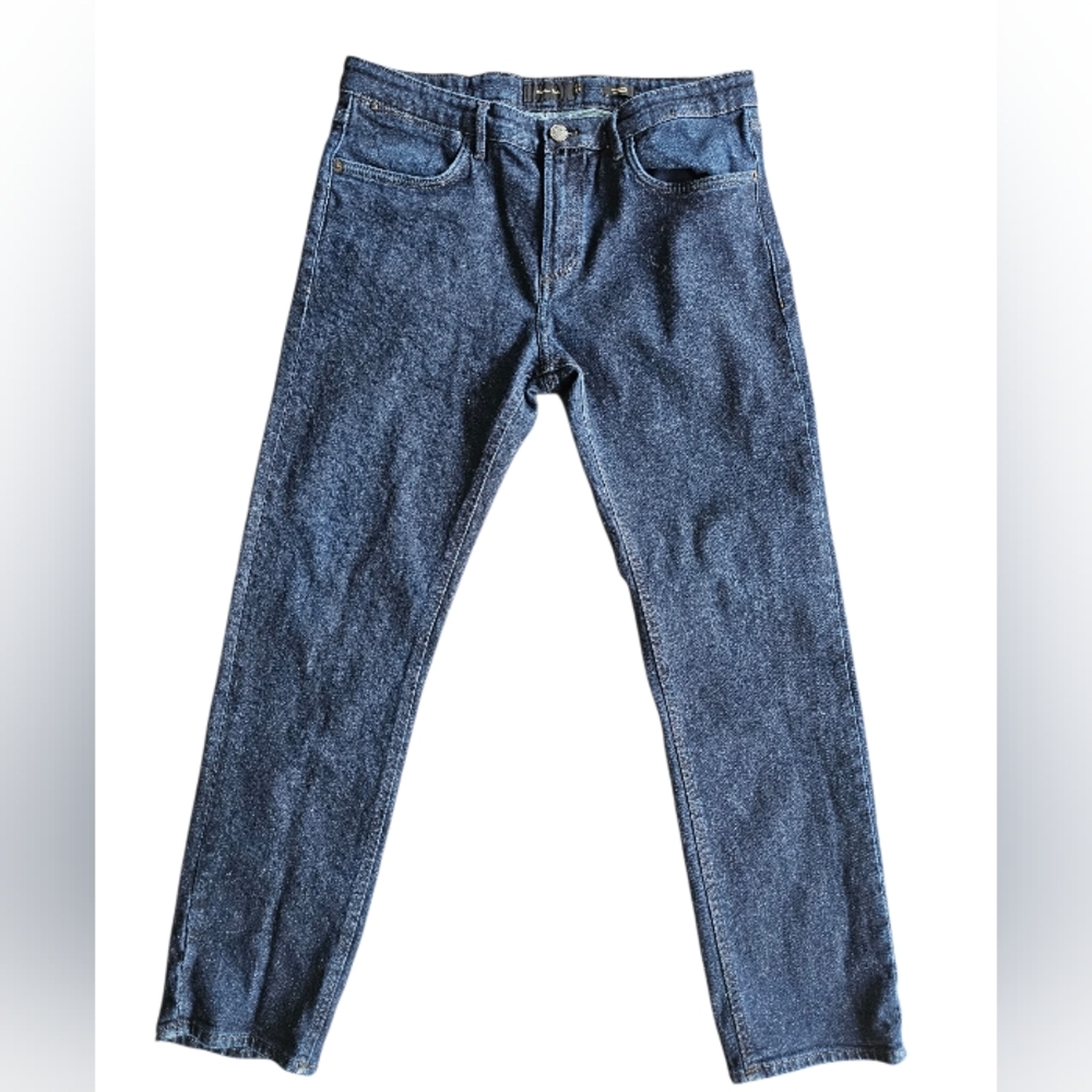 Massimo Dutti 0042 Regular Fit Dark Denim Jeans 34" X 29"